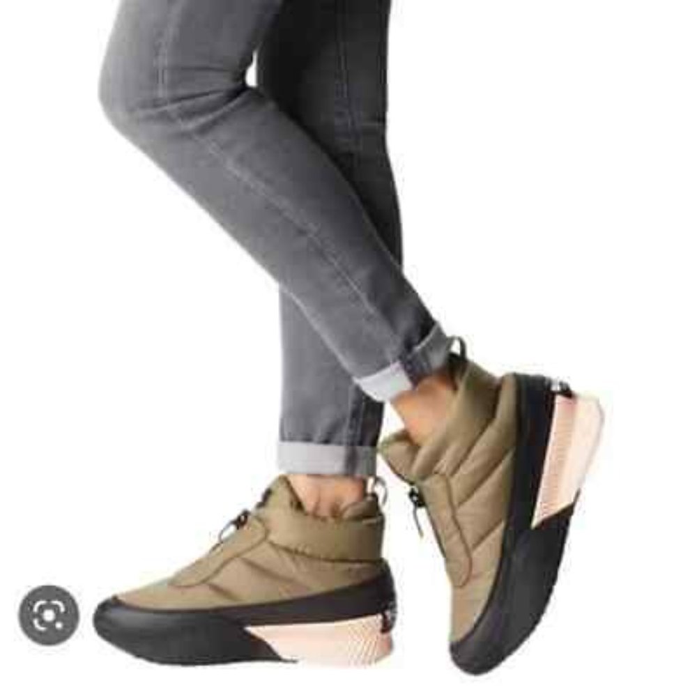 SOREL Out N About Puffy Zip Boots Booties Khaki 9 NWT - Picture 5 of 11